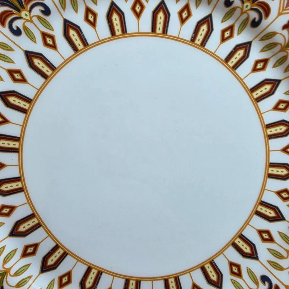 ONE Queens Imari Salad Plate Diamond Border with Floral Arches